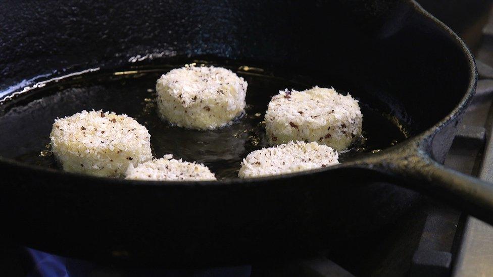 Fishcakes made from lab-grown fish