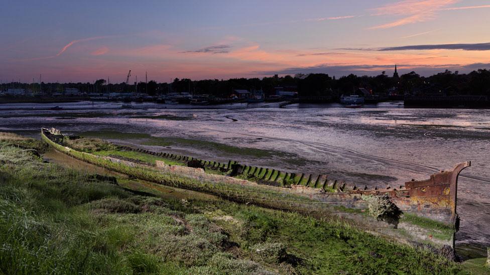 The Lady Alice Kenlis hulk, River Deben