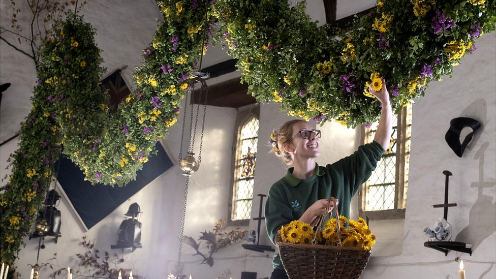 Garland in the Great Hall