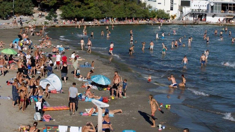 Beach in Split, Croatia