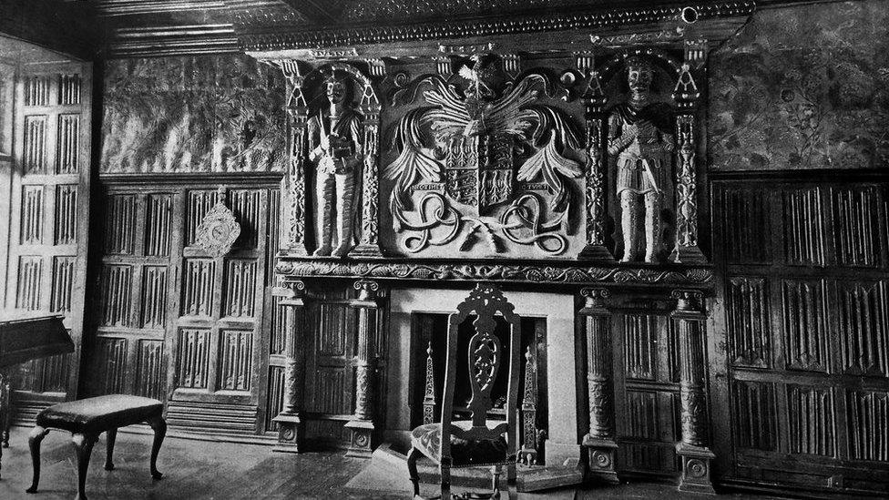 The Oak Parlour at Gwydir Castle