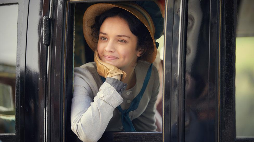 Olivia Cooke as Becky Sharp in Vanity Fair