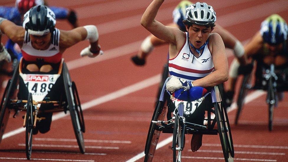 Tanni Grey-Thompson at the 1998 European Championships