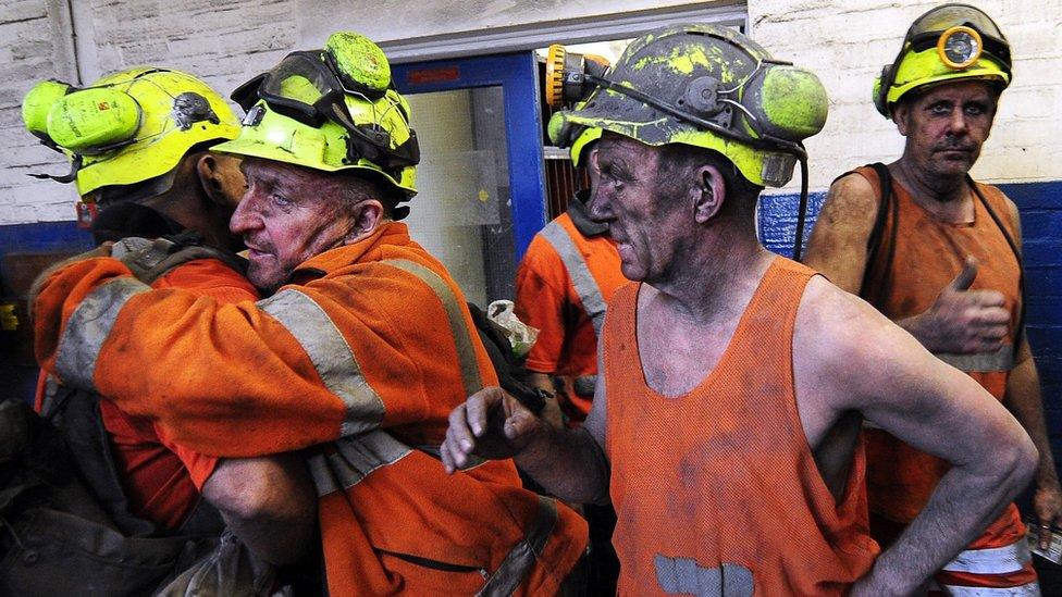 Kellingley mine workers