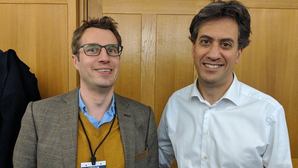 James Tilley and Ed Miliband