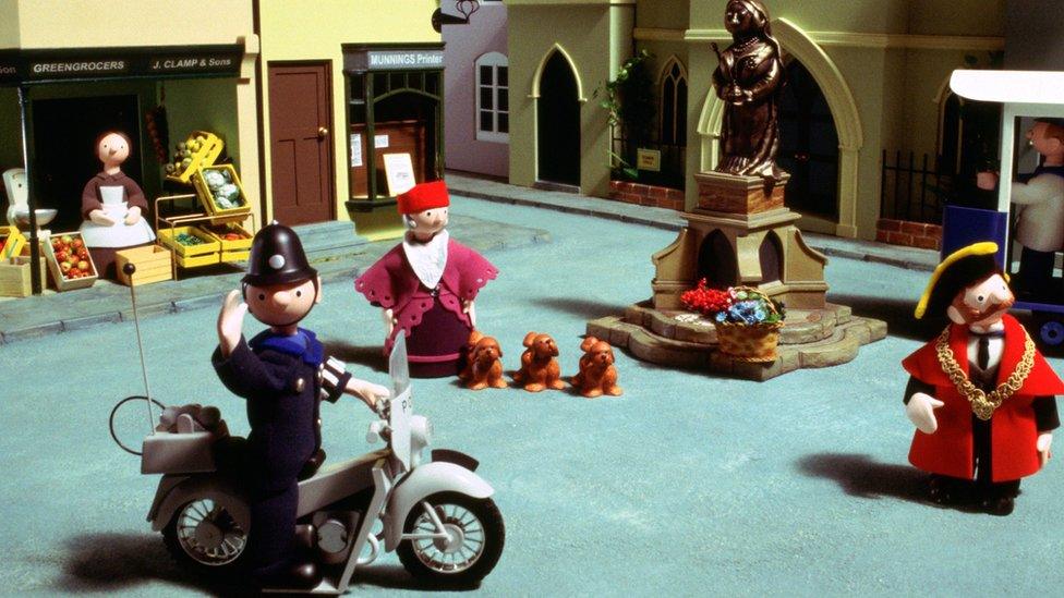 Trumpton puppets