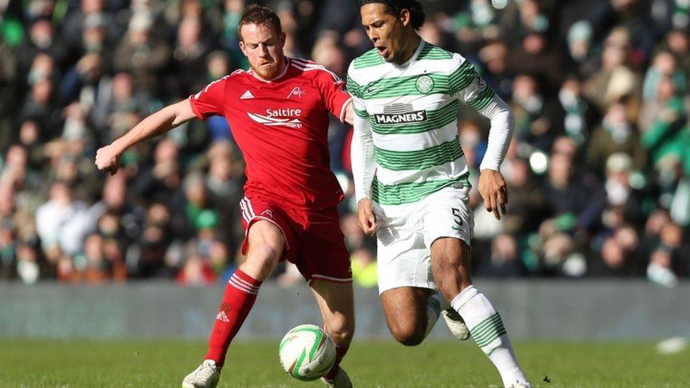 Celtic versus Aberdeen game in March