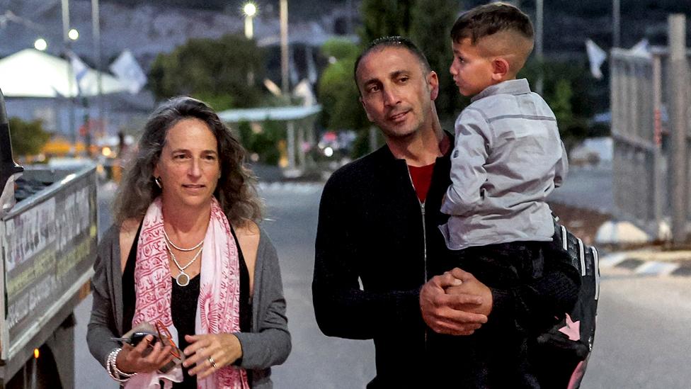 Yael Noy (left) drives sick Palestinians, mostly children, across checkpoints to hospital appointments