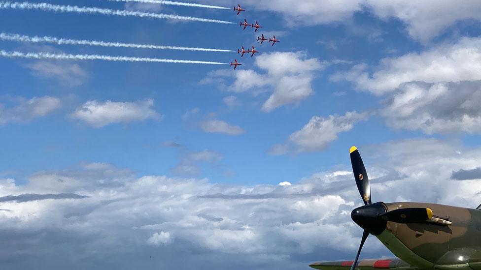 Red Arrows at Old Buckenham 2023