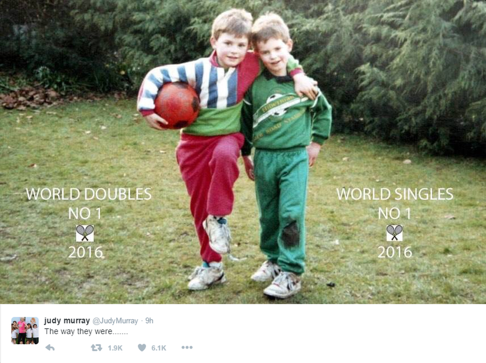 Judy Murray tweet: "The way they were..."