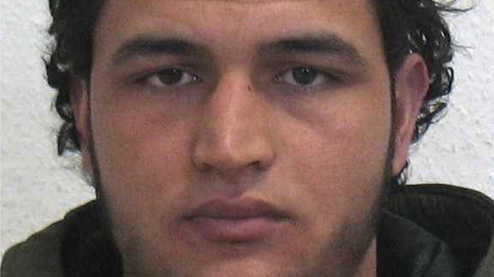 A photo issued by German police of Tunisian Anis Amri, who is suspected of being involved in the fatal attack on the Christmas market in Berlin on 19 December 2016