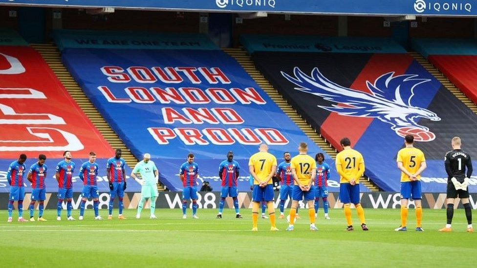 Minute's silence at football match