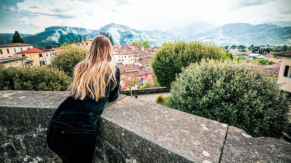 View from top of Barga