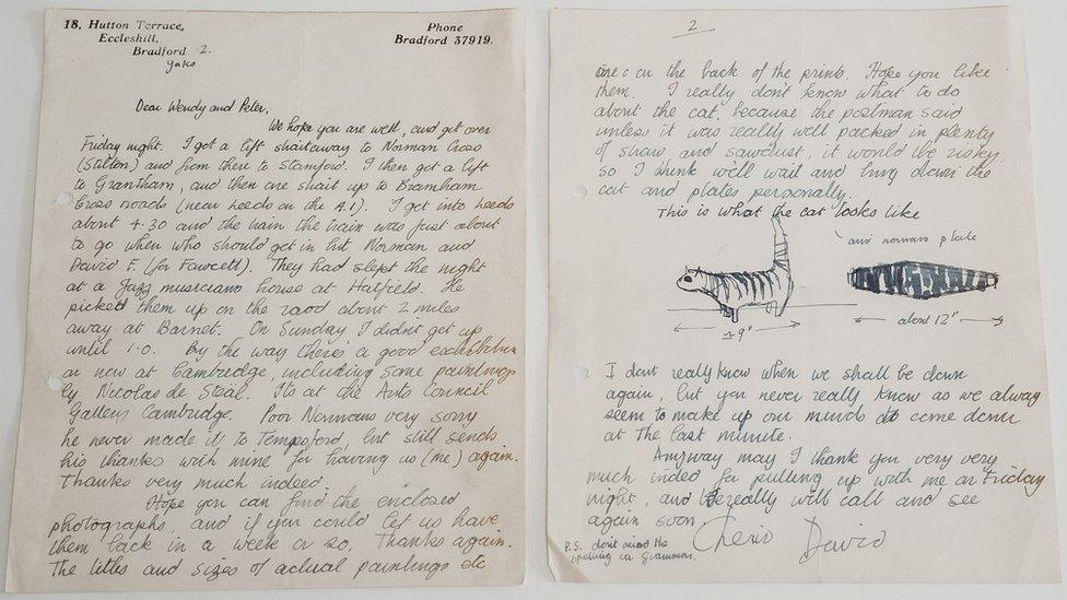 Letter from David Hockney