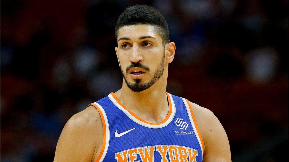 Turkish-born Enes Kanter is the centre for the New York Knicks