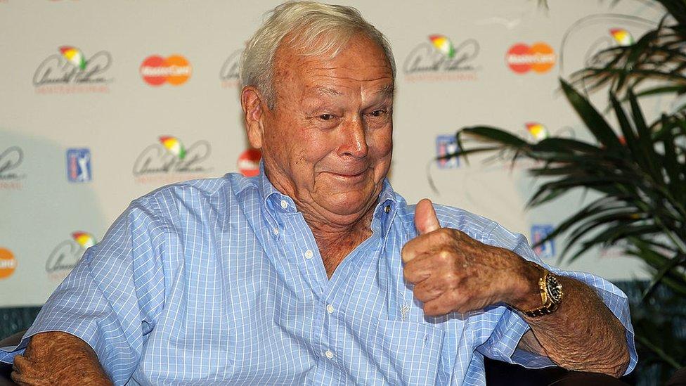 Palmer with Mastercard background