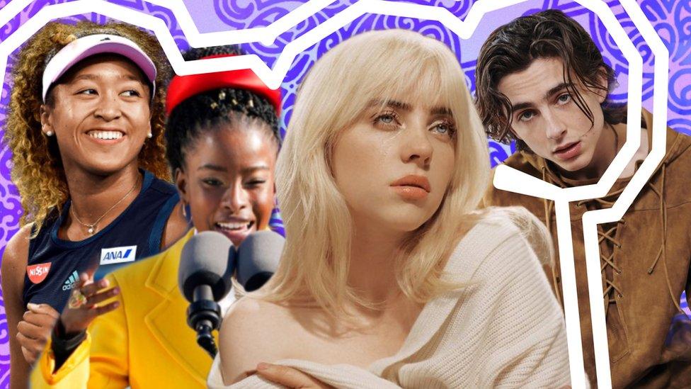 Naomi Osaka, Amanda Gorman, Billie Eilish and Timothee Chalamet