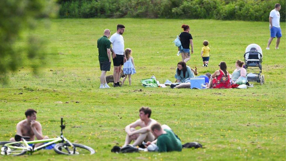 People in a park