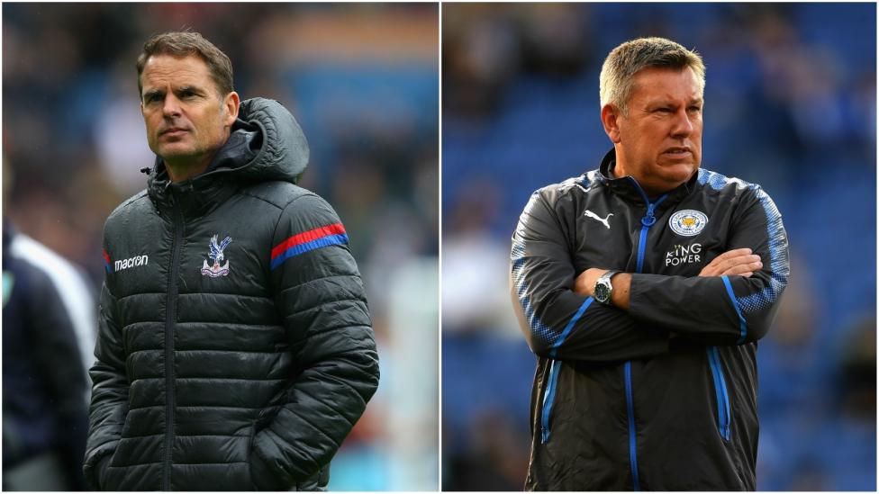 Former Crystal Palace manager Frank de Boer (left) and former Leicester City manager Craig Shakespeare (right)