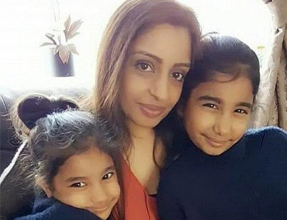 Reeta Saidha with her two daughters