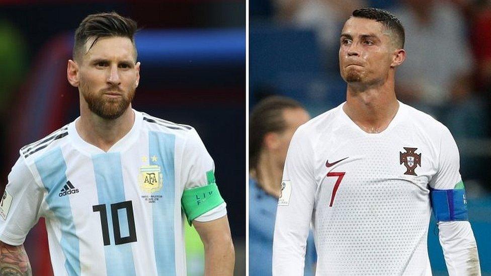 Lionel Messi and Cristiano Ronaldo