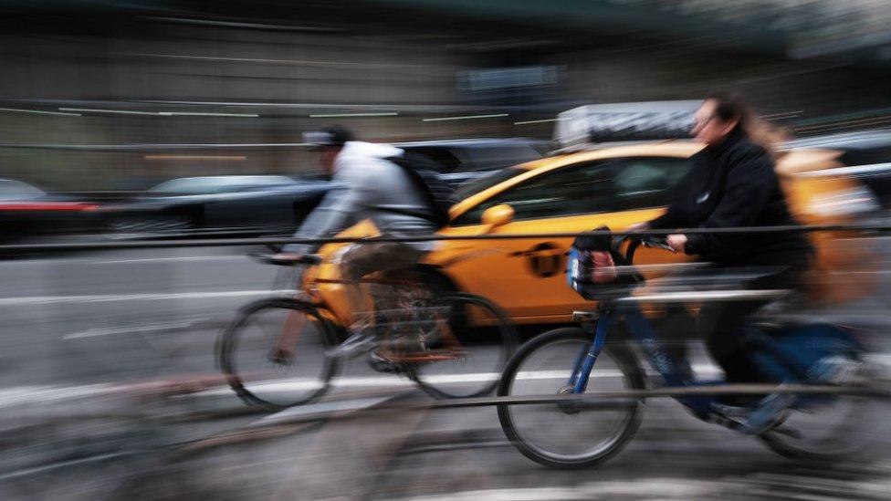 New York City bike commuters