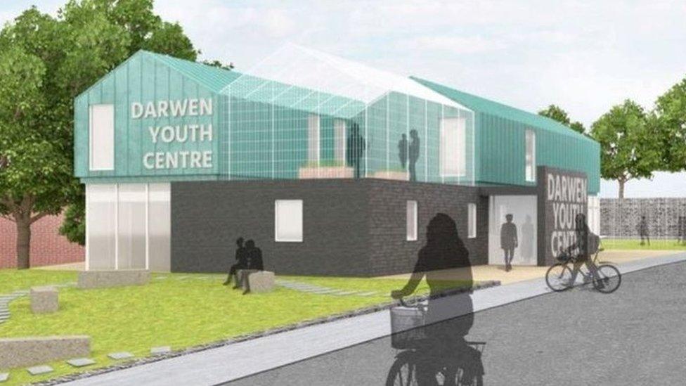 Artist impression of Darwen Youth Centre