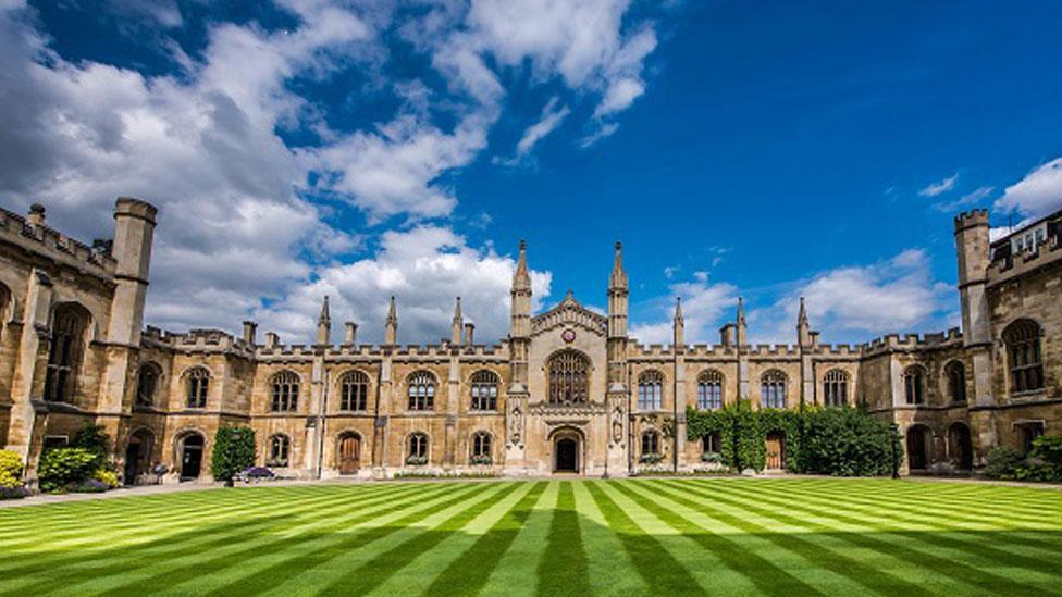 New Court lawn, Corpus Christi College, Cambridge