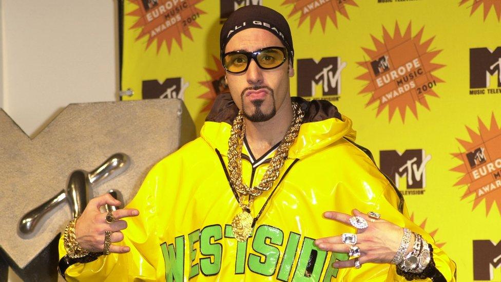 Sacha Baron Cohen a Ali G during MTV Europe Music Awards 2001