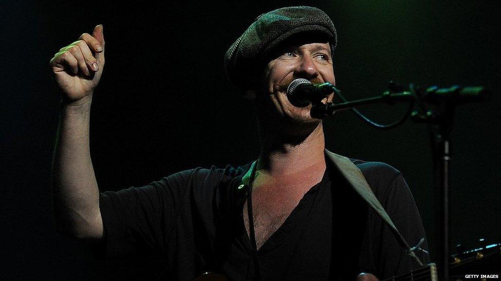 Foy Vance performing on stage