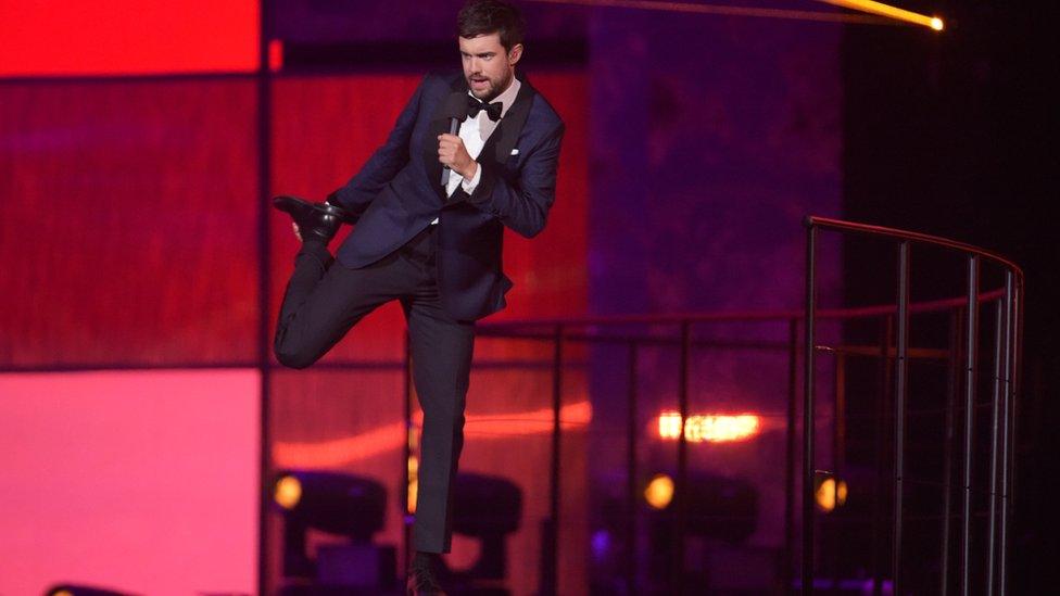 Jack Whitehall presenting the Brit Awards, 2019