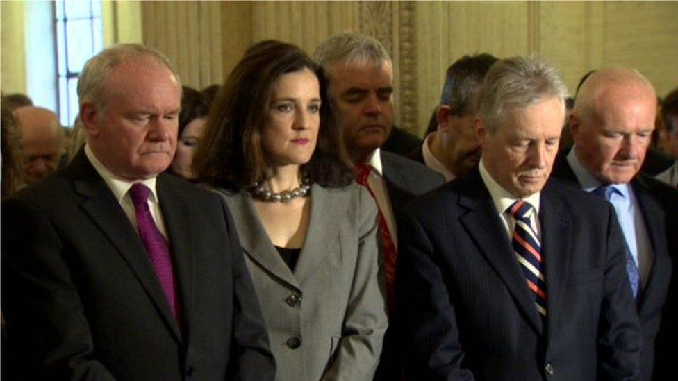 A minute's silence was marked at Stormont in honour of the victims of the Paris attacks.