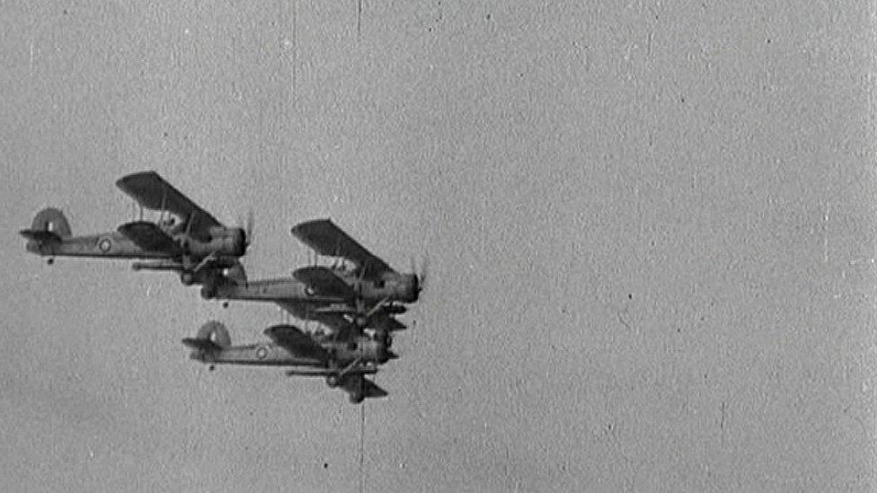 Swordfish biplanes from HMS Ark Royal