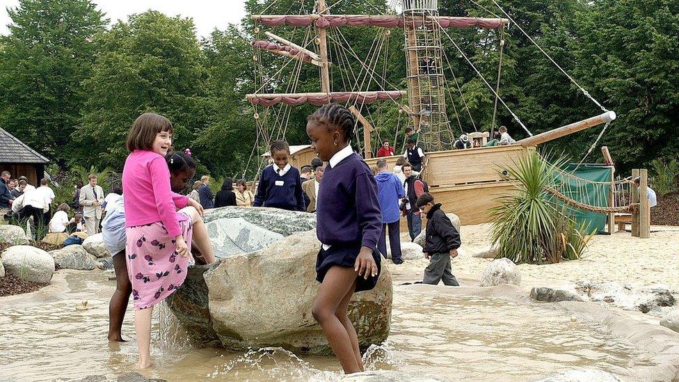 The Princess Of Wales Memorial Playground In Kensington Gardens In London