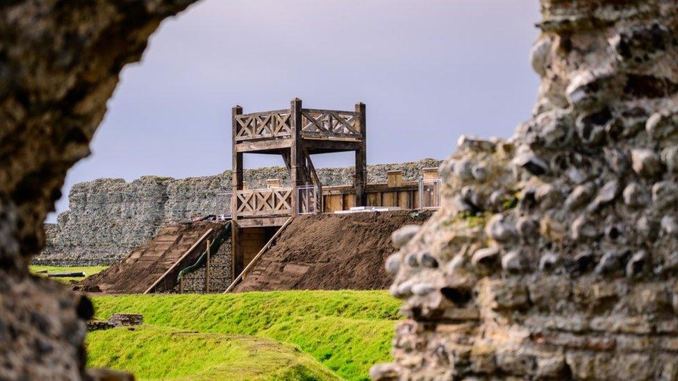 Richborough Roman fort and amphitheatre