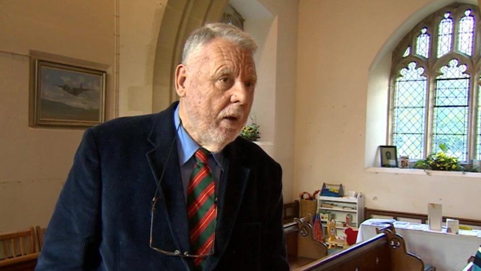 Terry Waite returned to St Michael and All Angels church in Lyneham 25 years after he was released