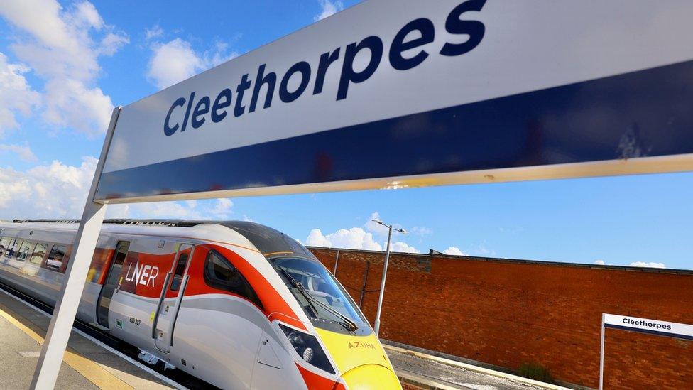 LNER train at Cleethorpes station