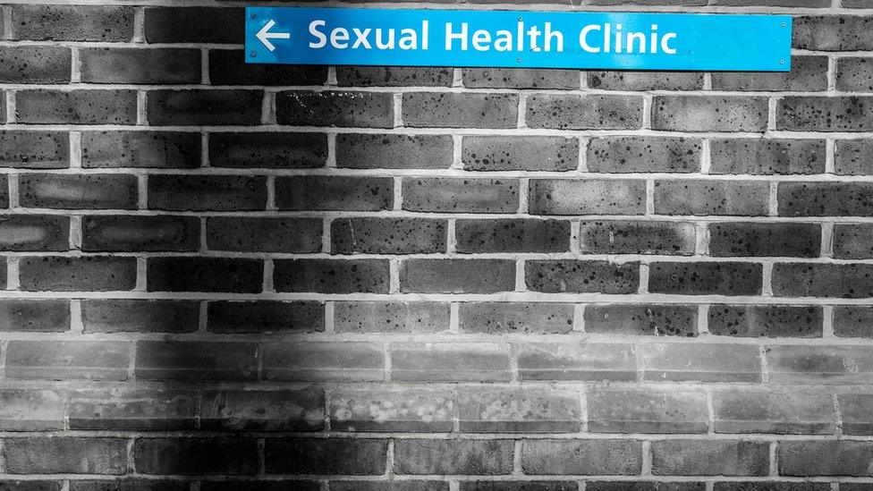 Sexual Health Clinic sign