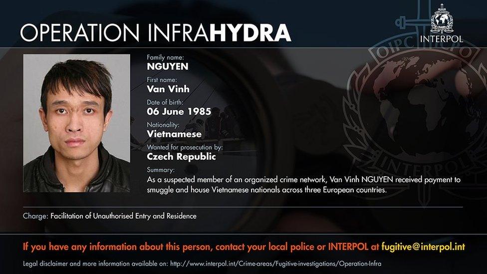 Interpol handout picture of wanted Van Vinh Nguyen