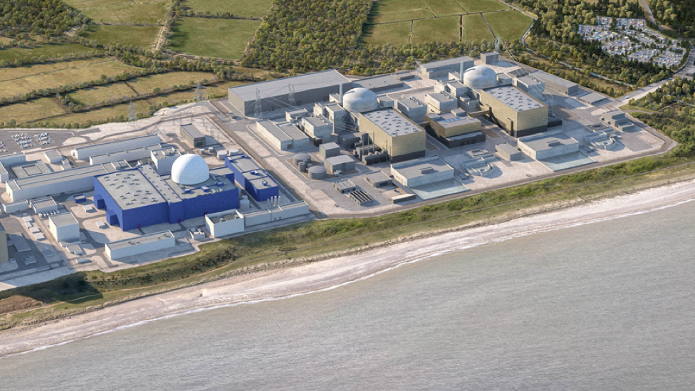 Artist's impression of Sizewell C plant