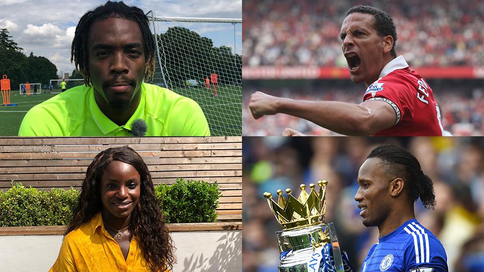 Ivan Toney, Rio Ferdinand, Eni Aluko and Didier Drogba