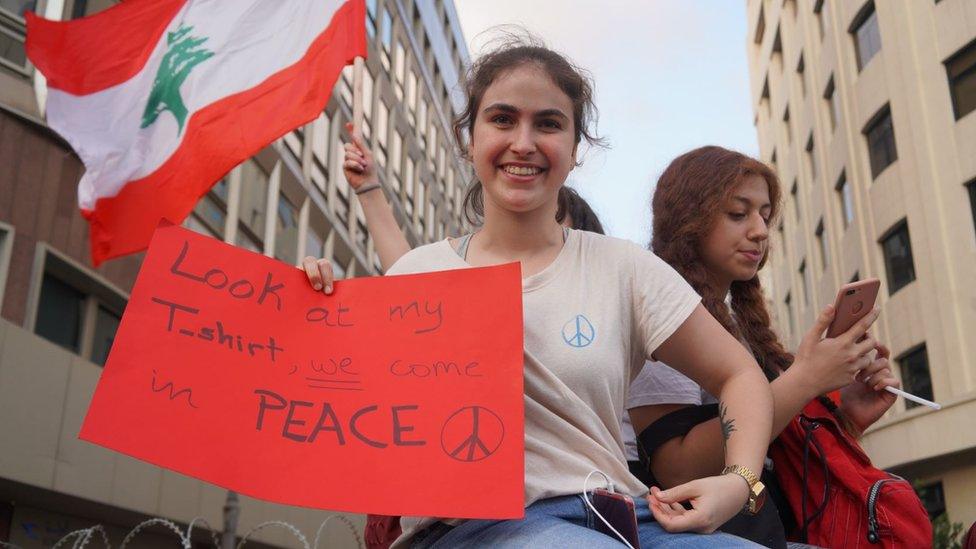 Lebanese demonstrators who spoke to the BBC about why they are protesting