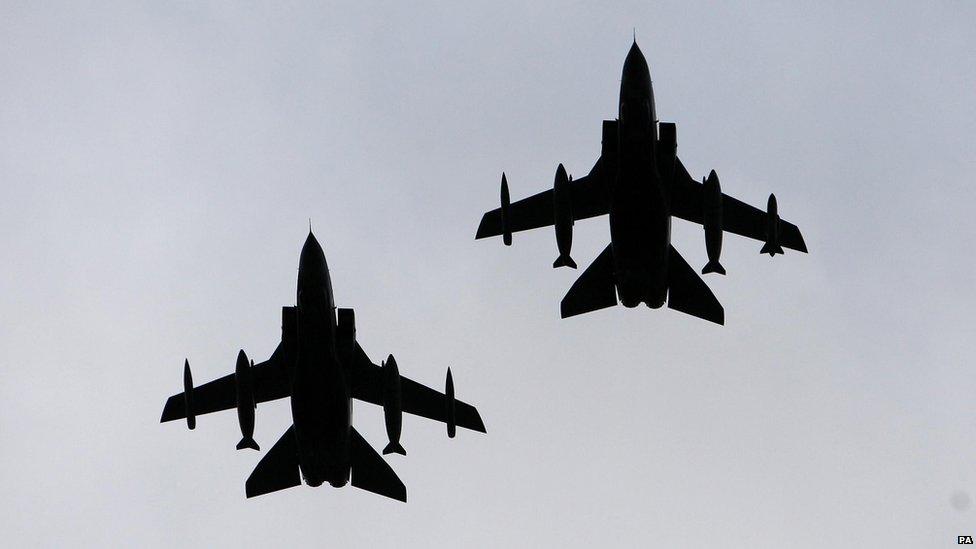 Two RAF Tornado GR4 jets