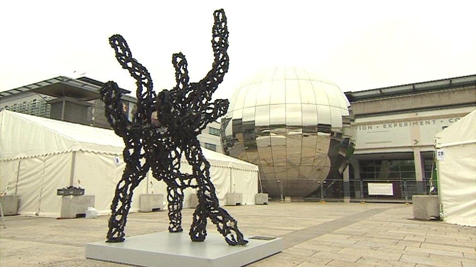 Luke Jerram's 'Inhale' diesel pollution sculpture