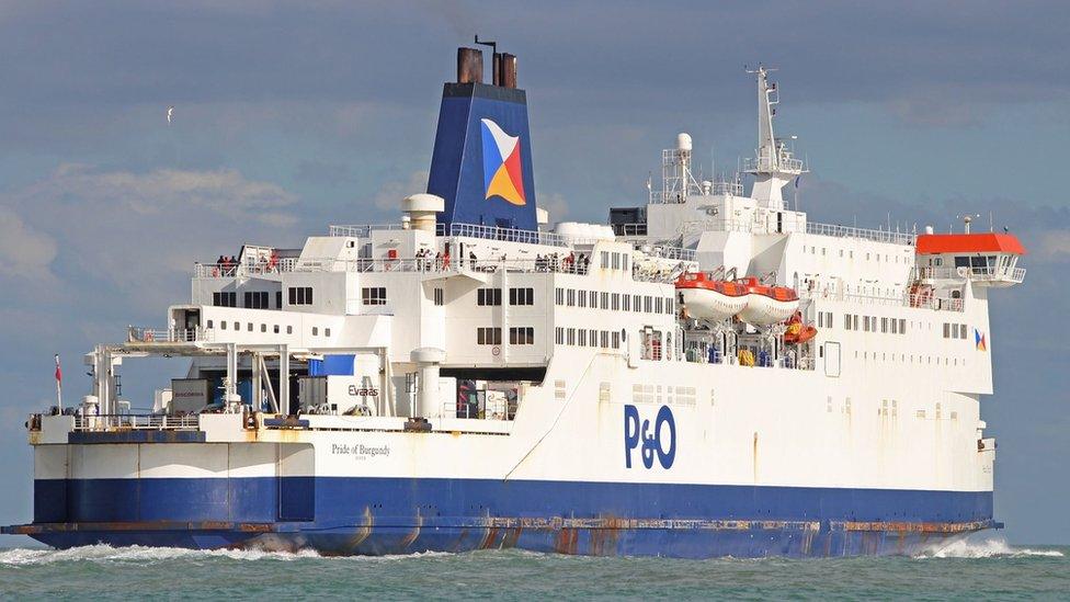 Pride of Burgundy crossing the Channel