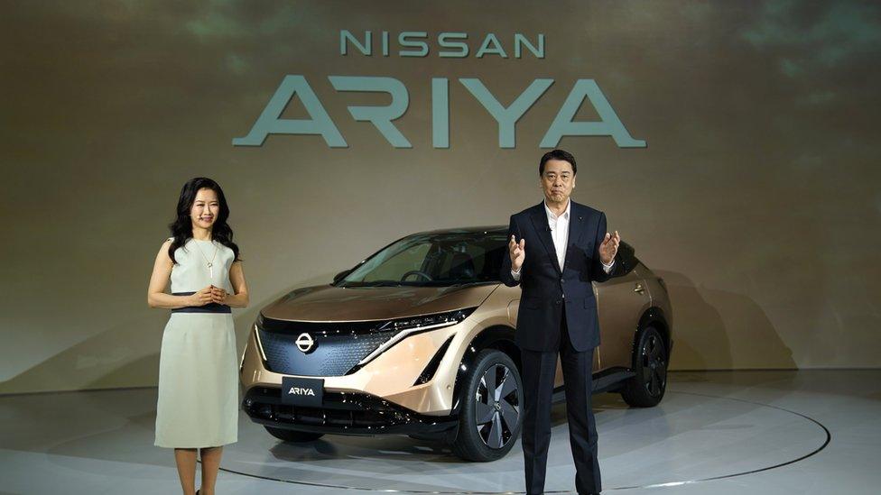 Nissan has unveiled the new Ariya electric car as part of a new strategy.