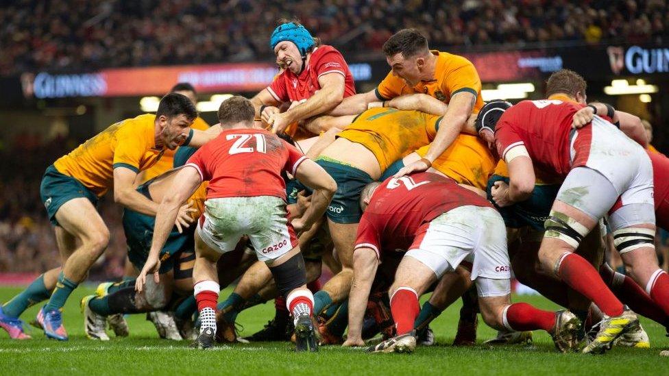 Wales v Australia rugby union.