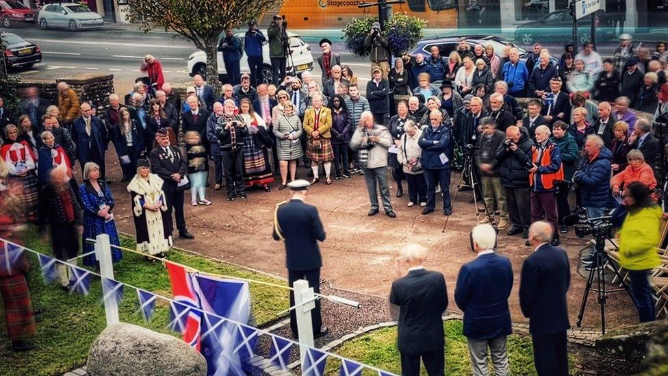 Stone unveiling