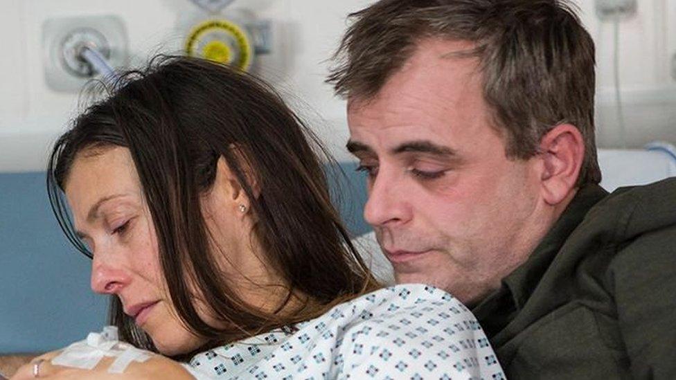 Kym Marsh and Simon Gregson in Coronation Street