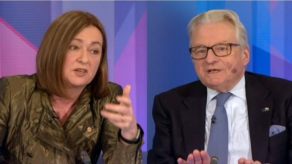 Liz Saville Roberts and Lord Elis-Thomas